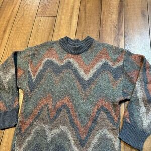 Vintage Colore Italia Knit Sweater Women's Small/Medium‎ Wool Blend Abstract